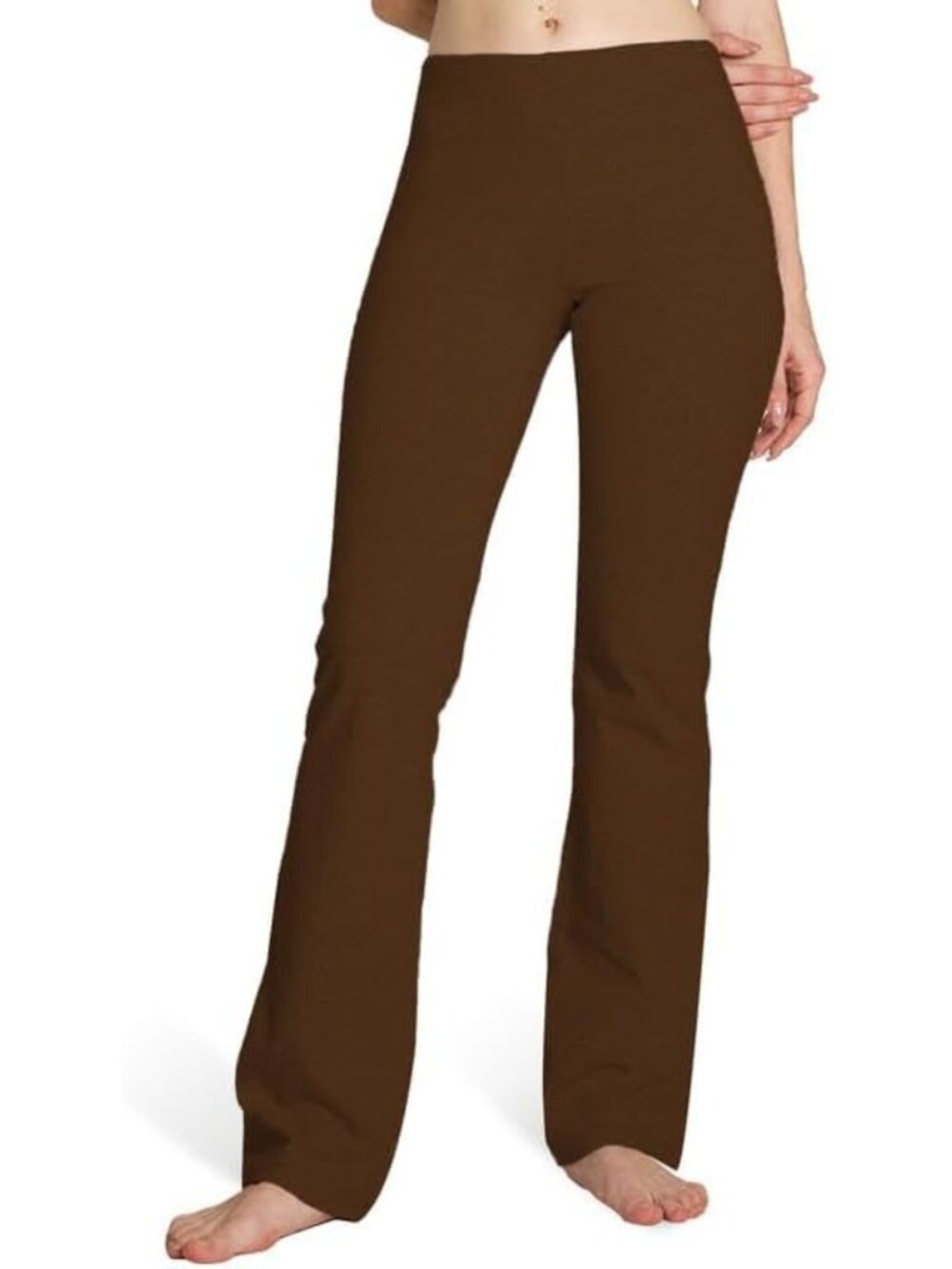 Women's Cotton Bootcut Pants with Inner Pocket - S-XXXL, 29'' to 35'' Inseam
